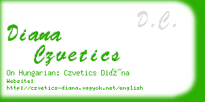 diana czvetics business card